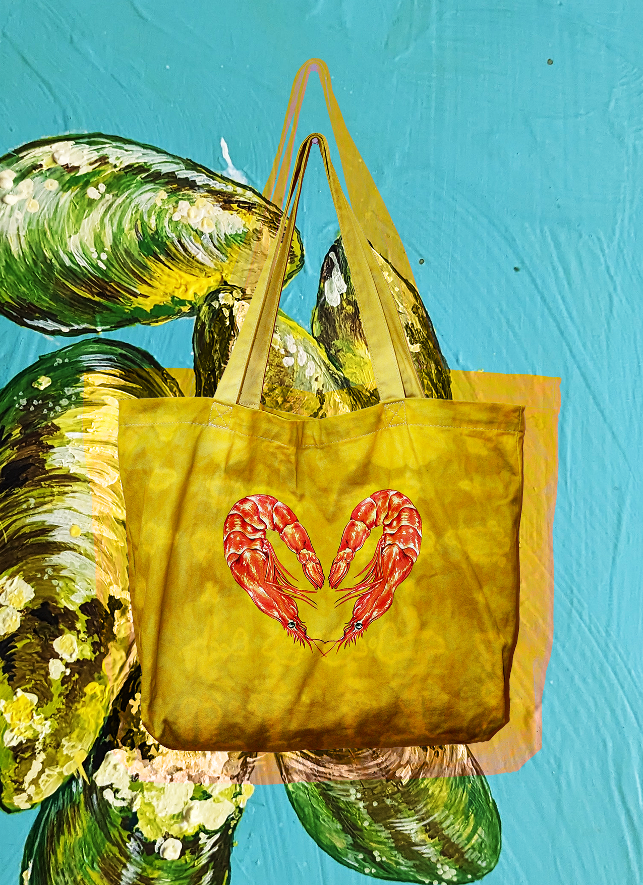 RUSTED GOLD HEART TOTE